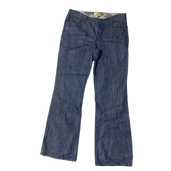 Motto Essentials Women’s Embroidered Pockets Wide Leg Flare Mid-Rise Size 8 - Picture 1 of 11